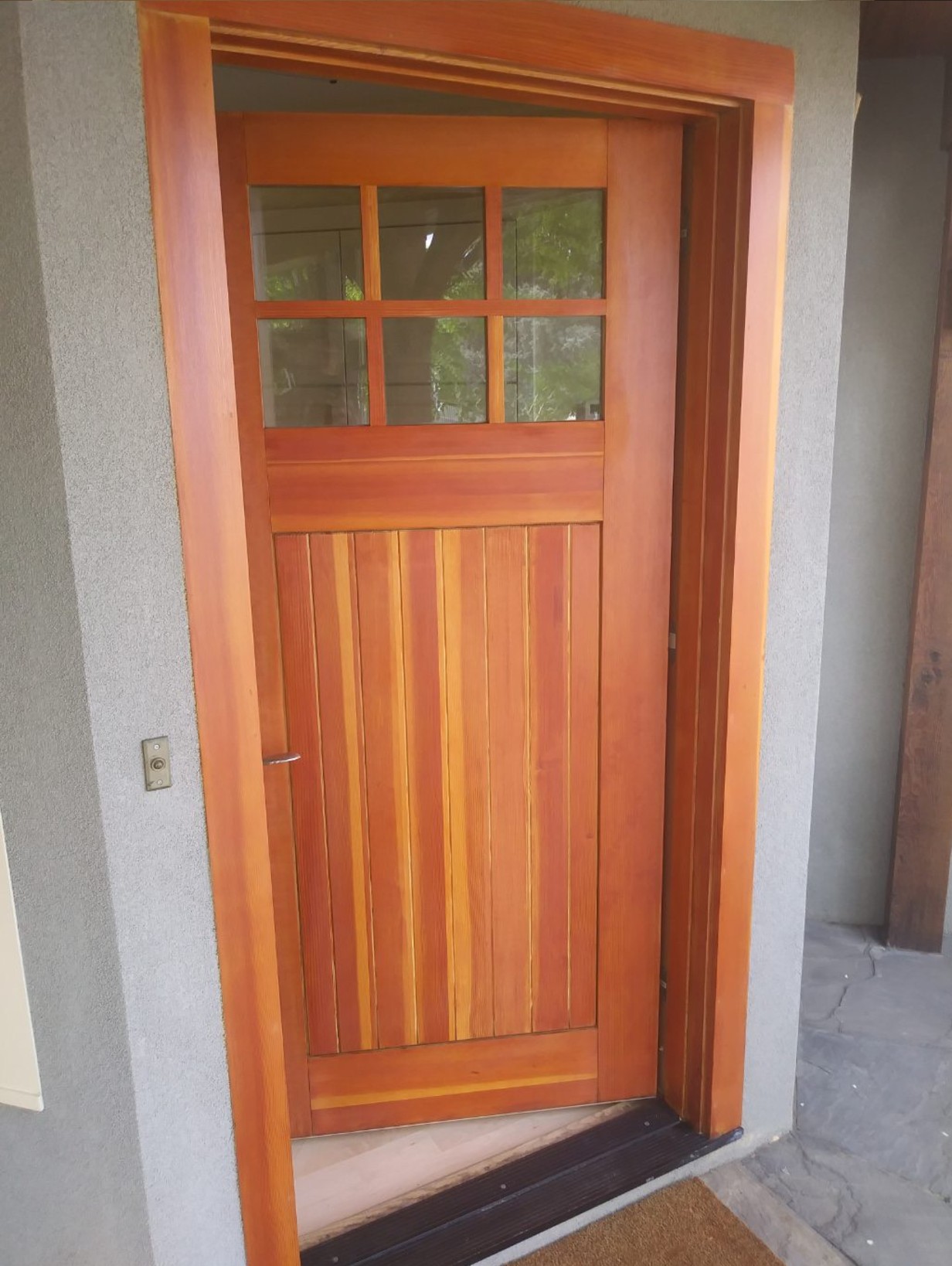 Refinished Front Door After
