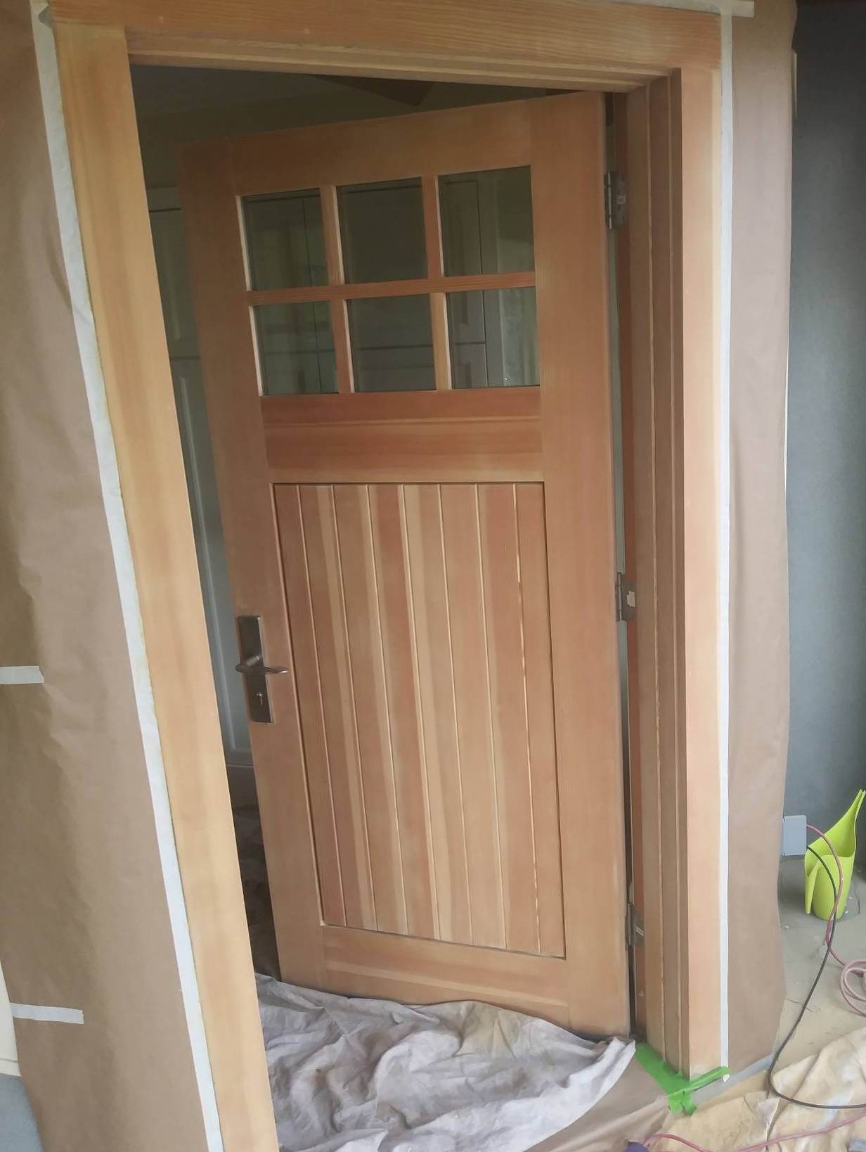Refinished Front Door Before